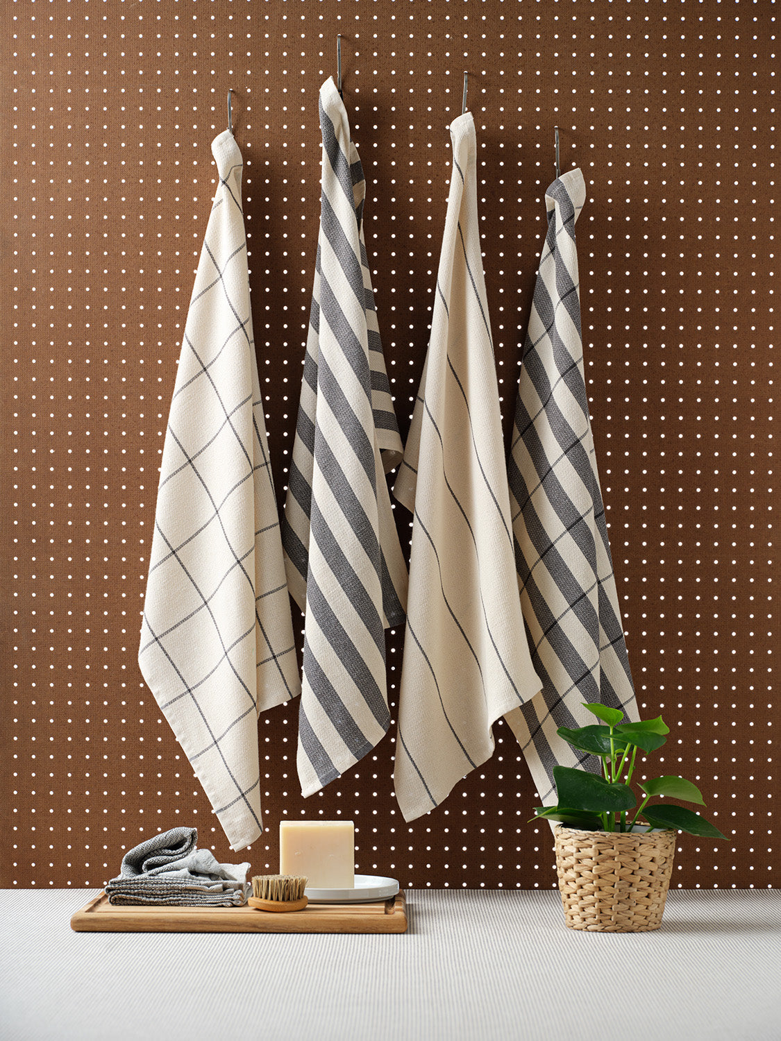 Cotton Kitchen Towels, Set of 4