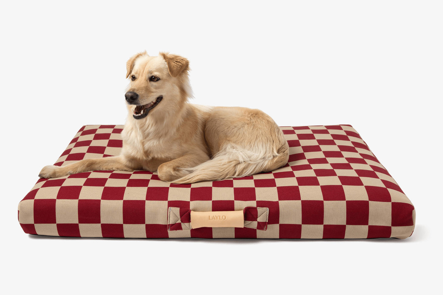 Red Checker | Dog Bed with Cover