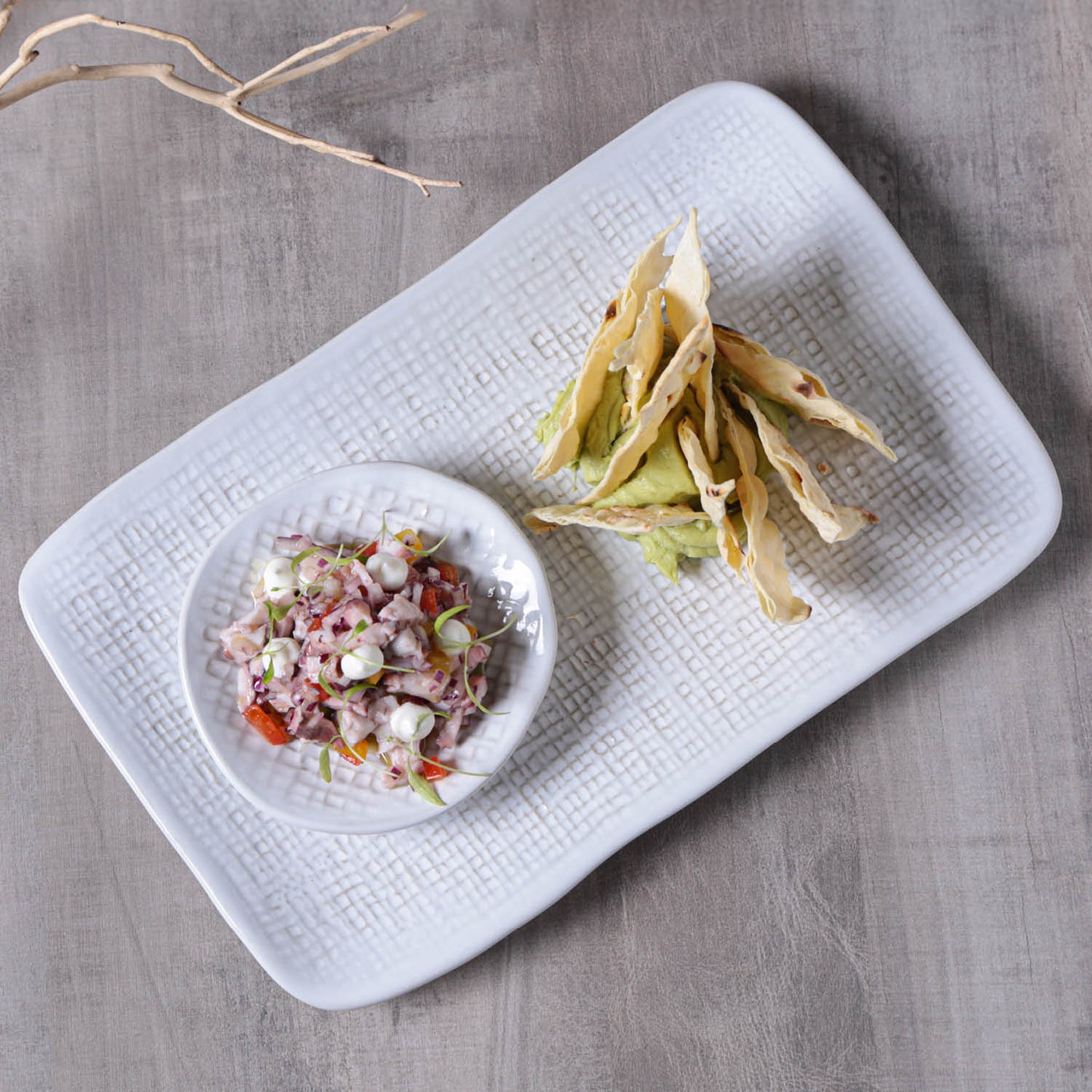 Rectangular Platter Juta Medium Set of 4