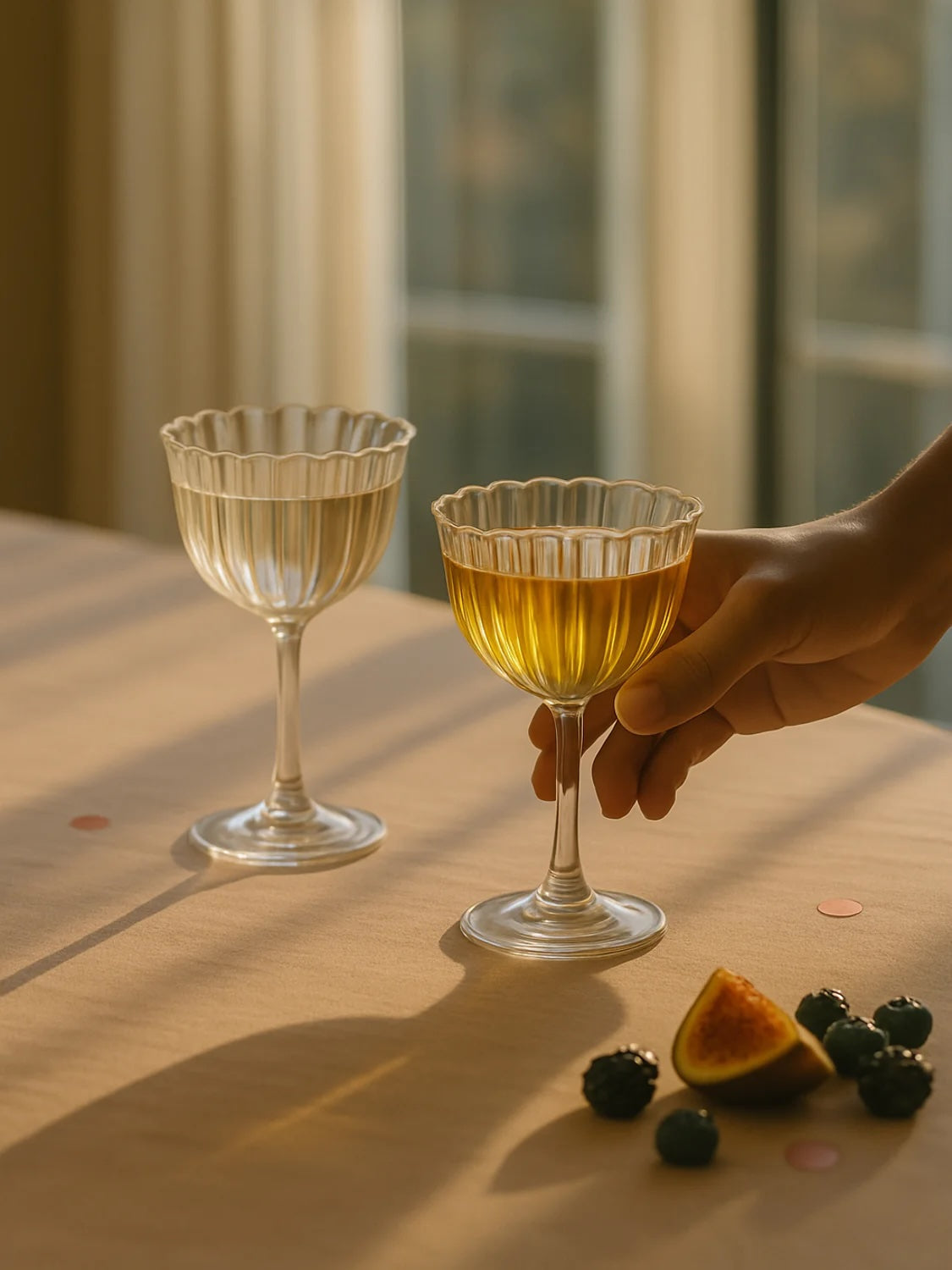 Kira Stemware Coupes, Set of 2