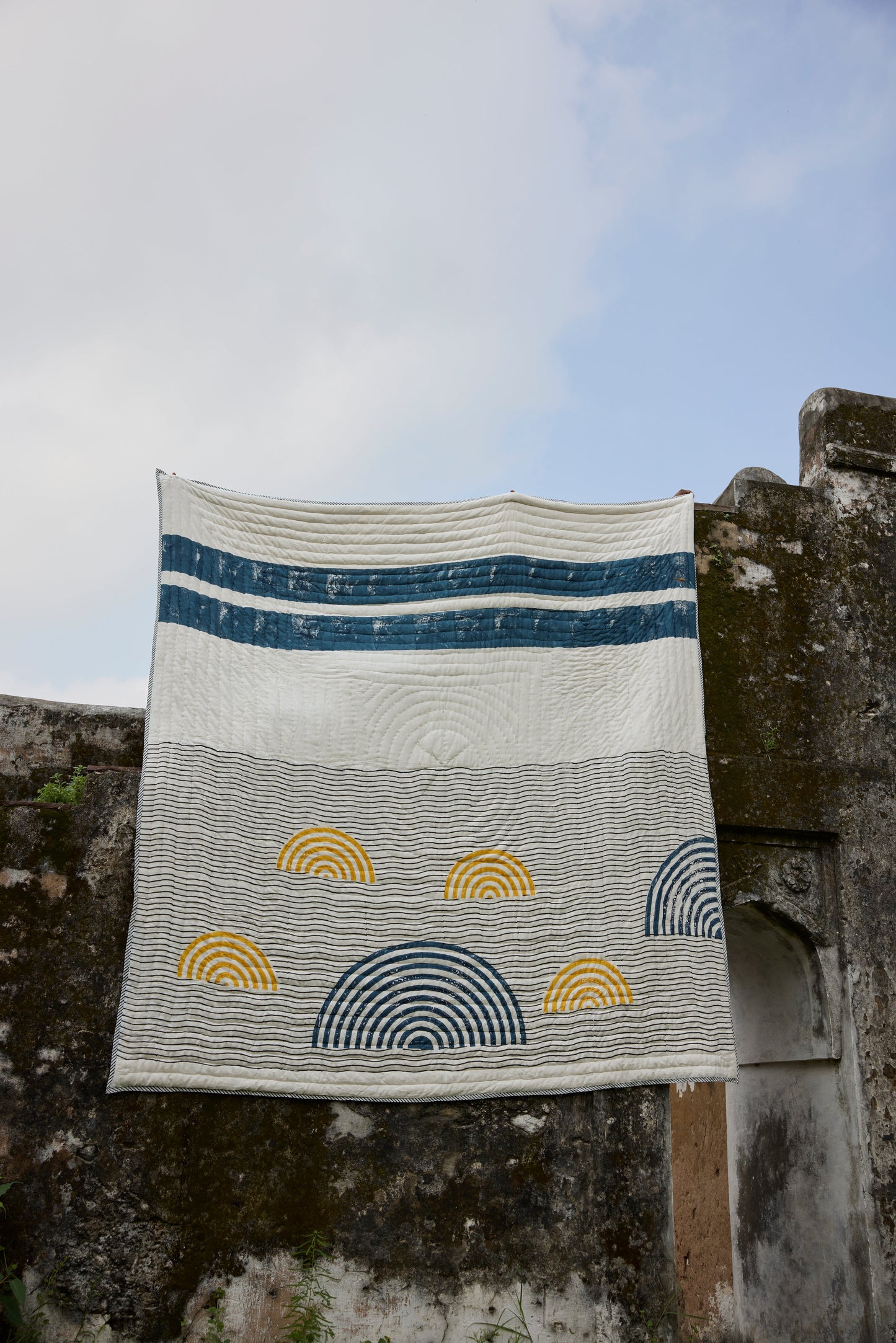 Spiral Sunset Quilt (Reverse)