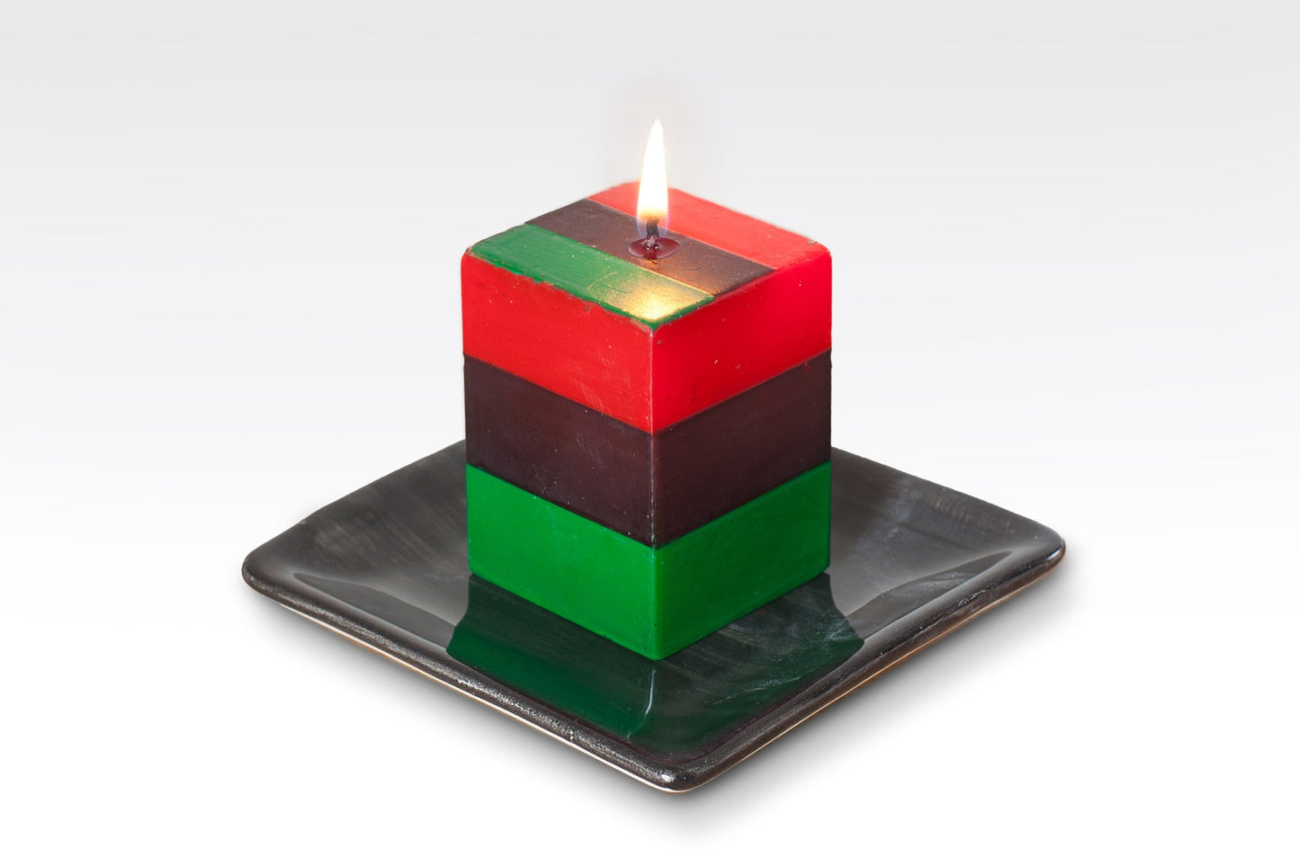 Kwanzaa Painted Candle Cube