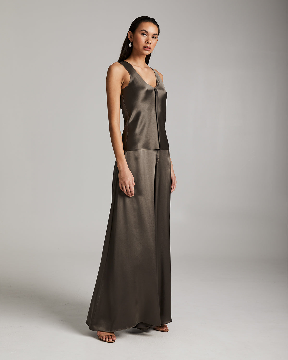 Silk Raw Edge Tank - Core