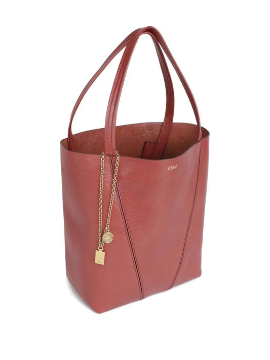 Chloe Women Chloé Spin Tote Bag In Grained Leather