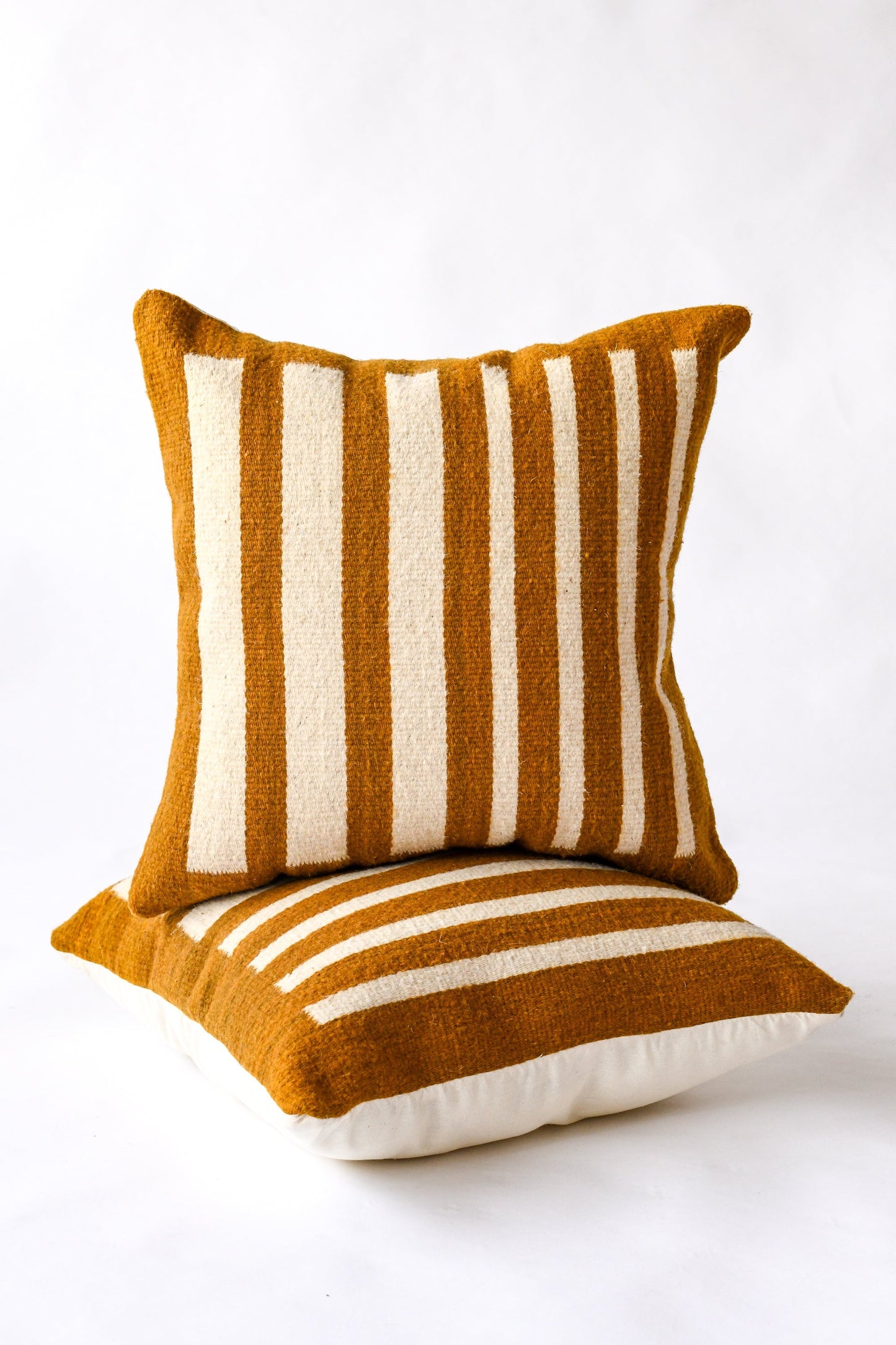 LOOM Imports Wool Gradient Stripe Pillow