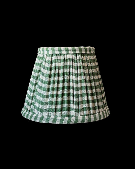 Olive Gingham Empire Shade