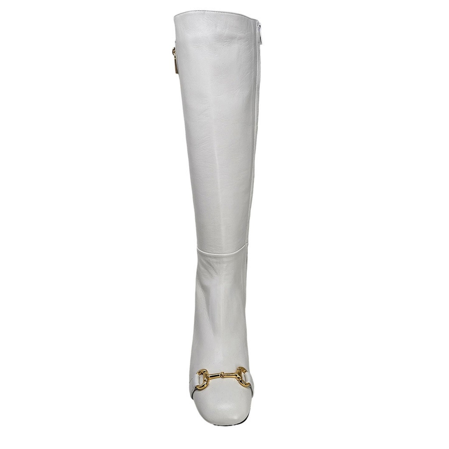 White Tall Lock Boot