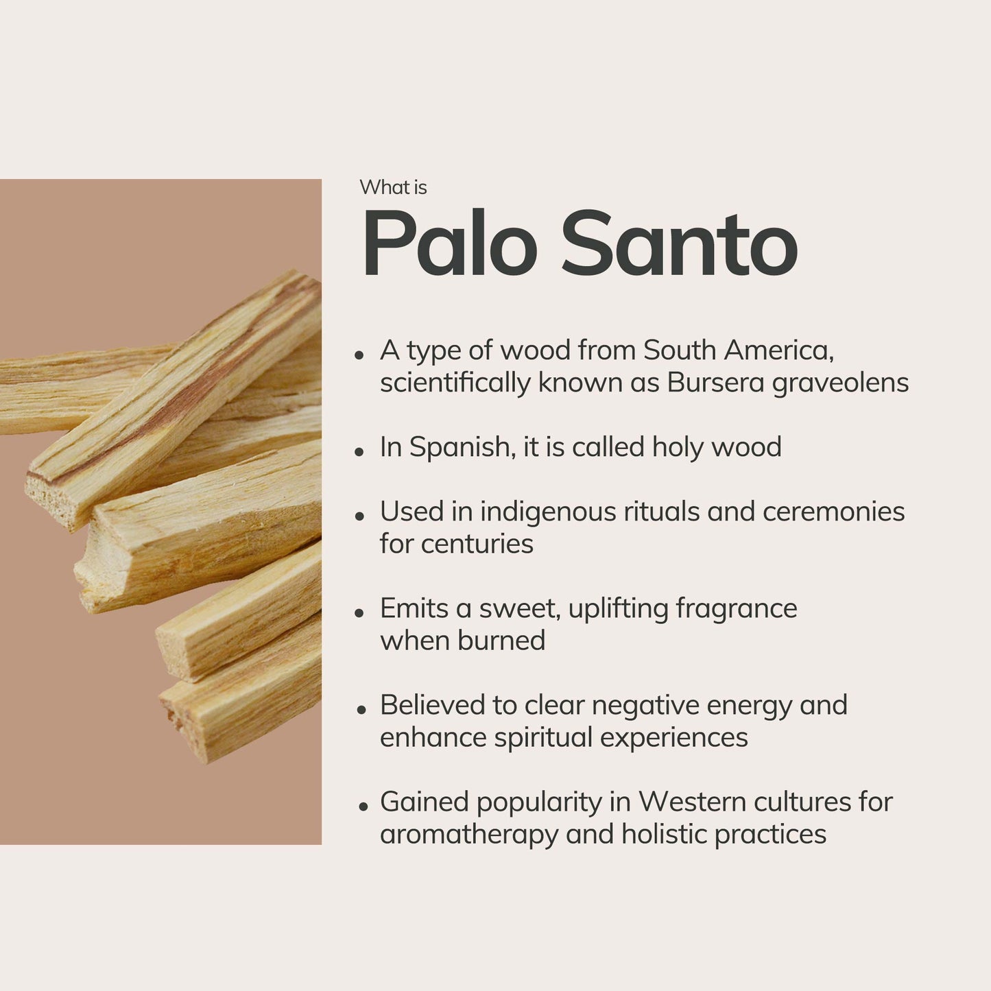 Palo Santo Incense Sticks – 7 Hand-Rolled Sticks from Peru