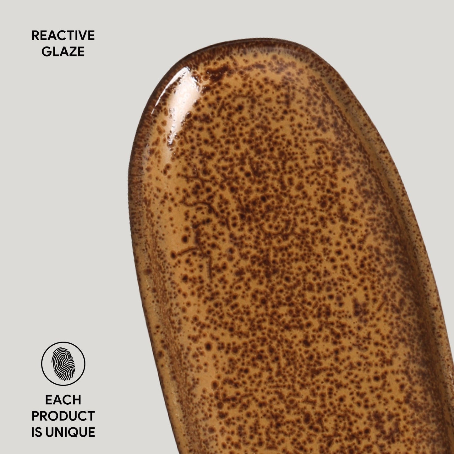 Shallow Organic Oval Platter Mini Set of 4