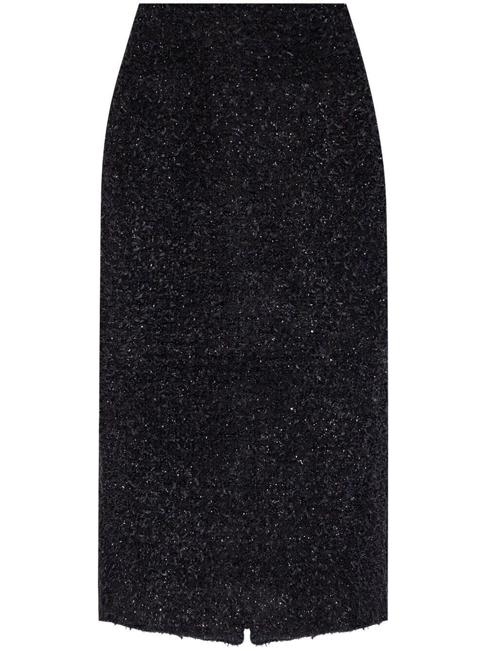 Balenciaga Women Tweed Midi Skirt
