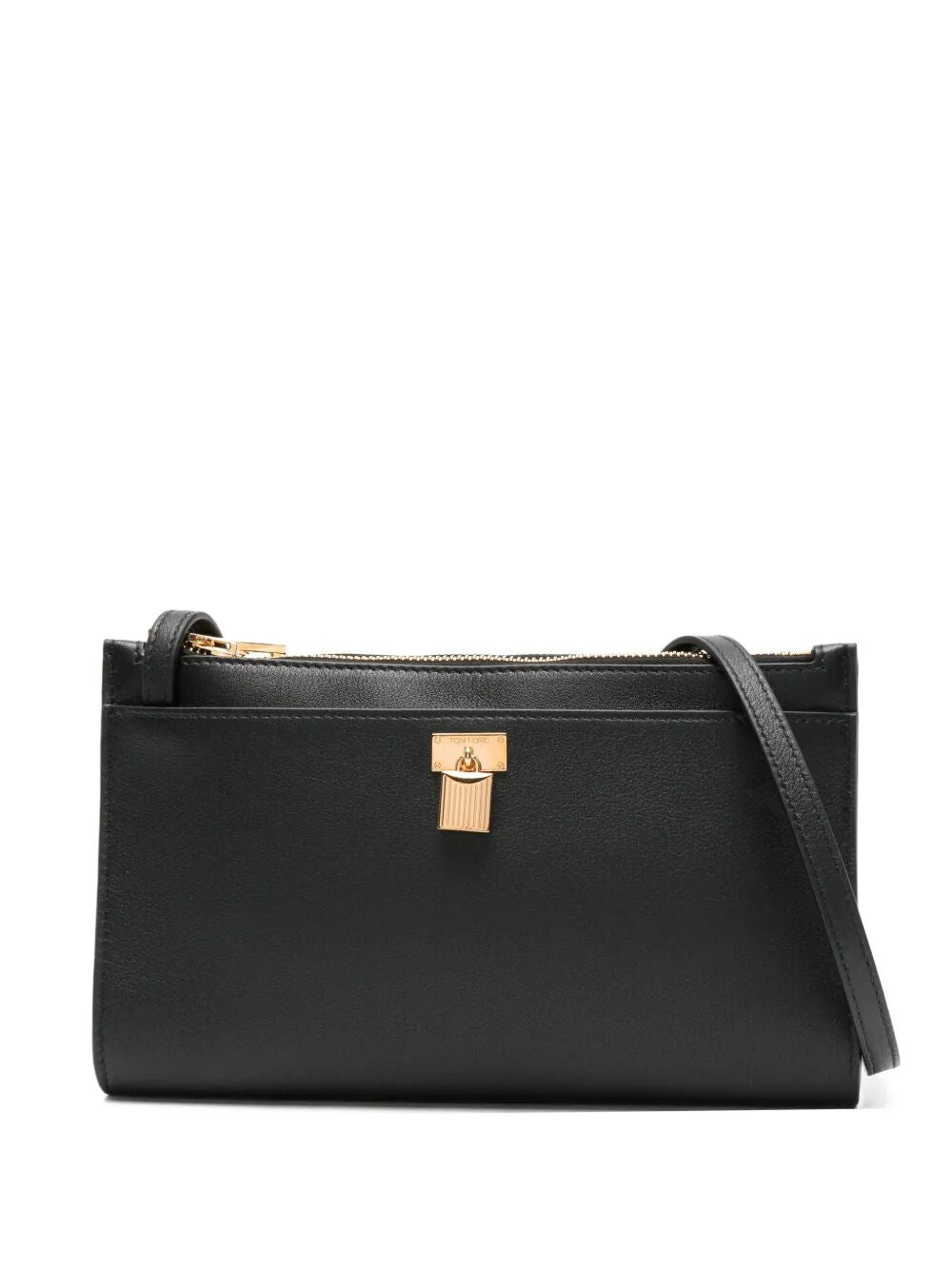 Tom Ford Women Natural Grain Leather Padlock Mini Bag On Strap