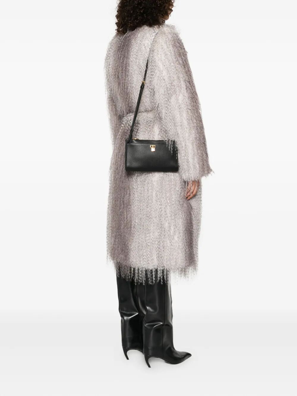 Tom Ford Women Natural Grain Leather Padlock Mini Bag On Strap