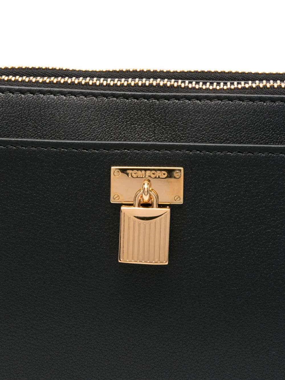 Tom Ford Women Natural Grain Leather Padlock Mini Bag On Strap