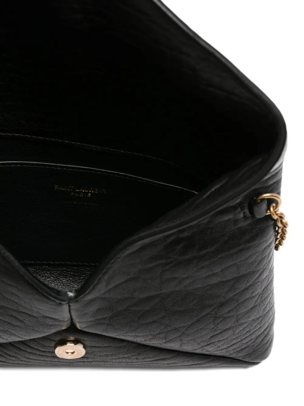Saint Laurent Women Cassandre Chain Pouch In Lambskin