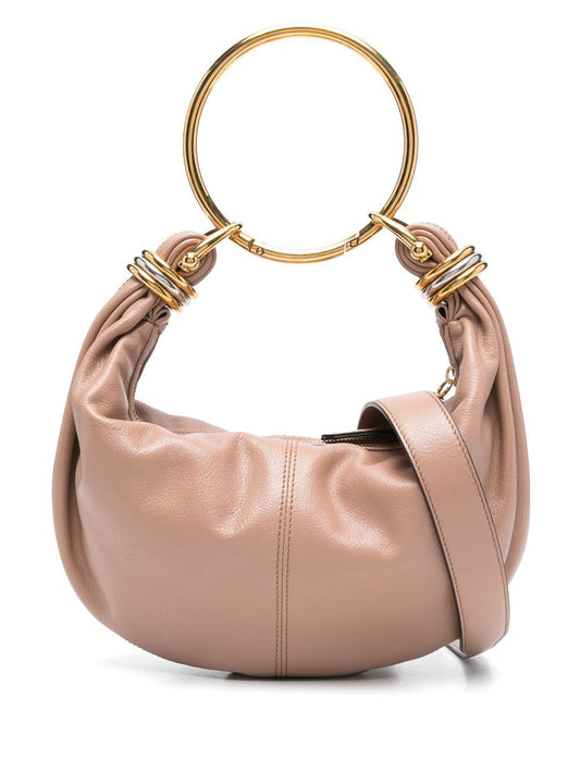 Chloe Women Small Bracelet Hobo Bag In Grained Leather