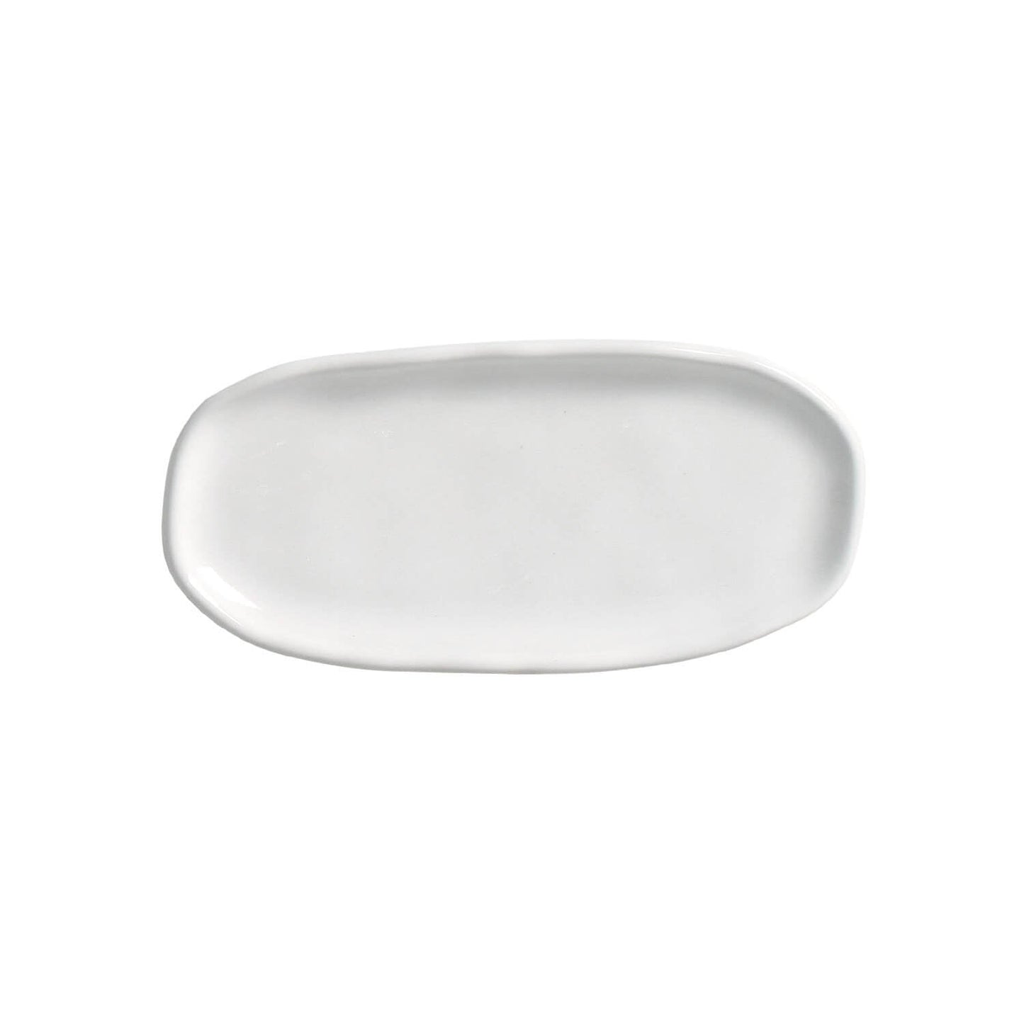 Shallow Organic Oval Platter Small Set of 4