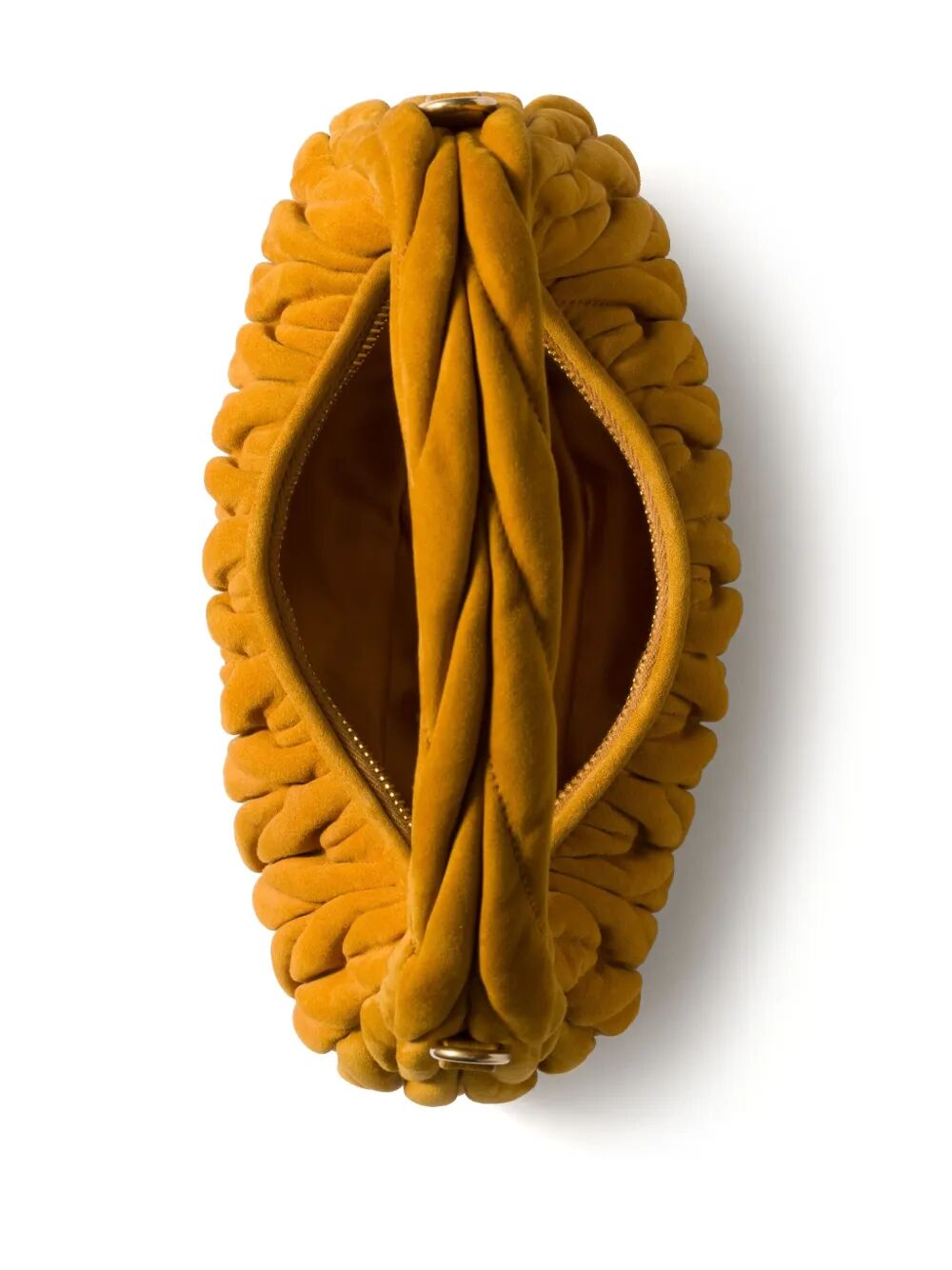 Miu Miu Women Small Wander Matelassé Suede Bag