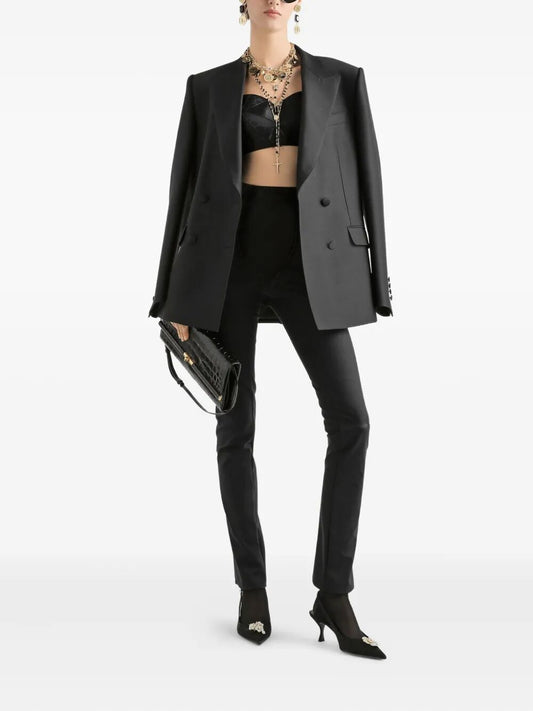 Dolce & Gabbana Women Double-Breasted Jacket In Faille