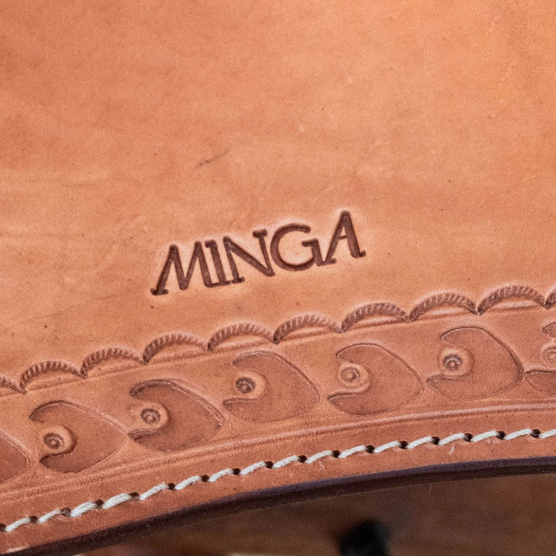 Minga | Leather Stool - Collasable