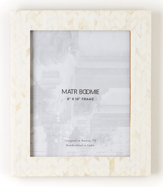 Artemis 8x10 Picture Frame - Carved Bone