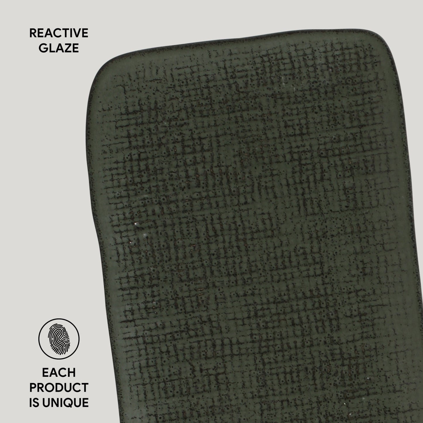 Rectangular Platter Juta Medium Set of 4