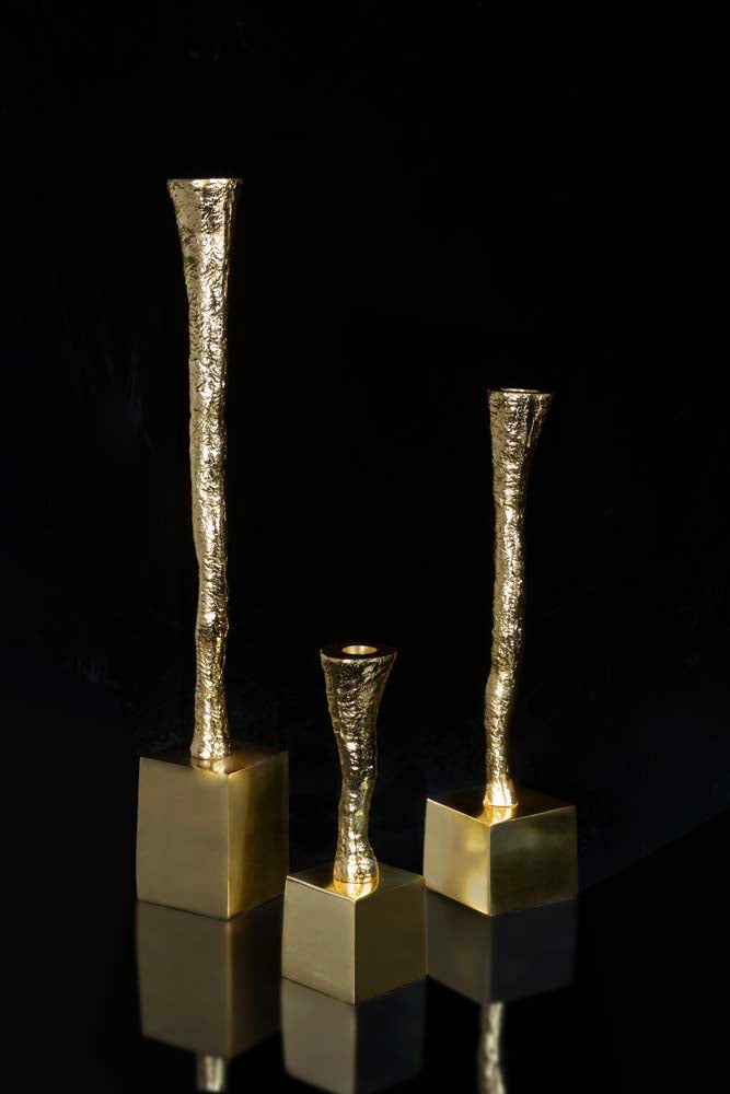 Nest Candle Holder Gold