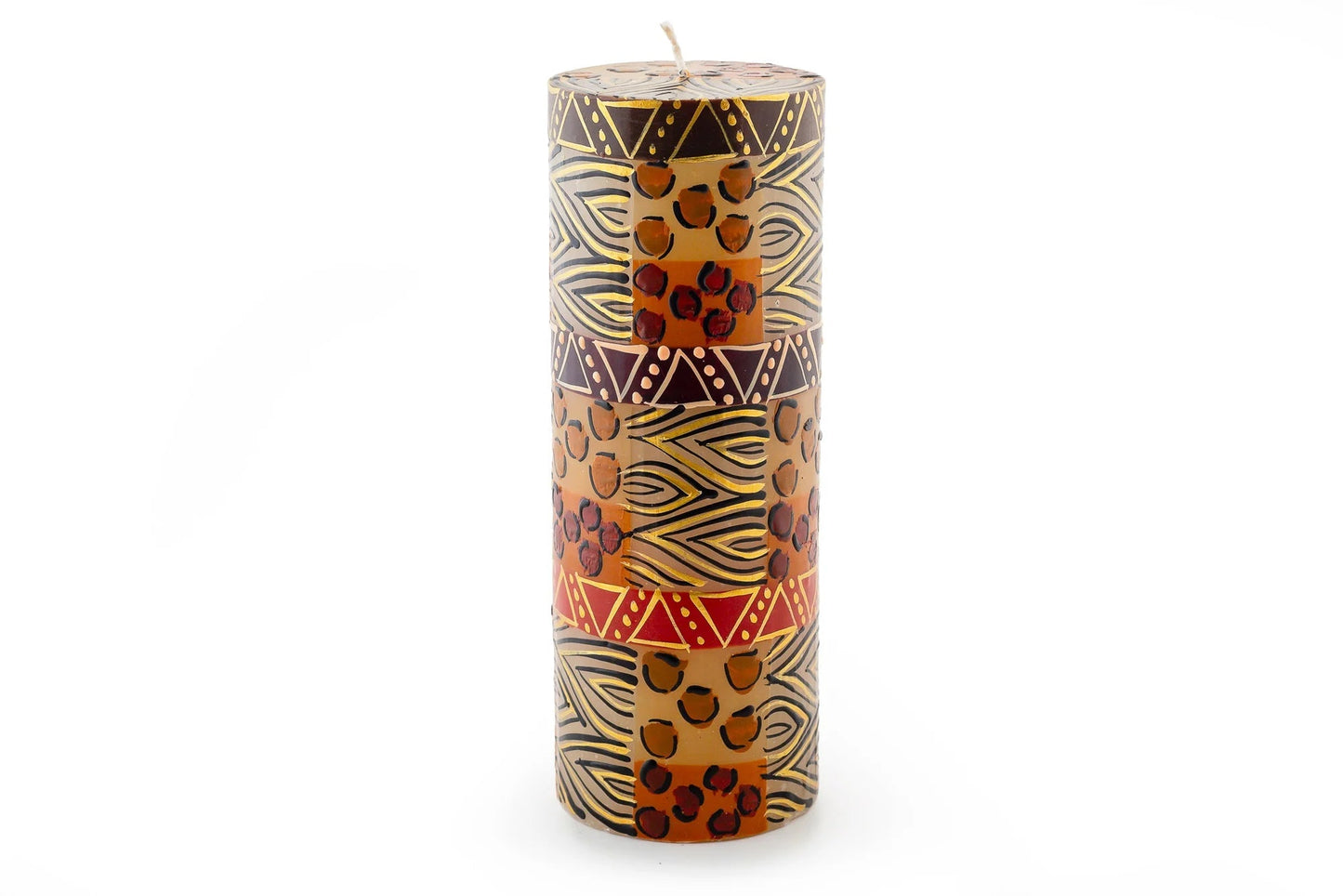 Animal Print Painted Candles