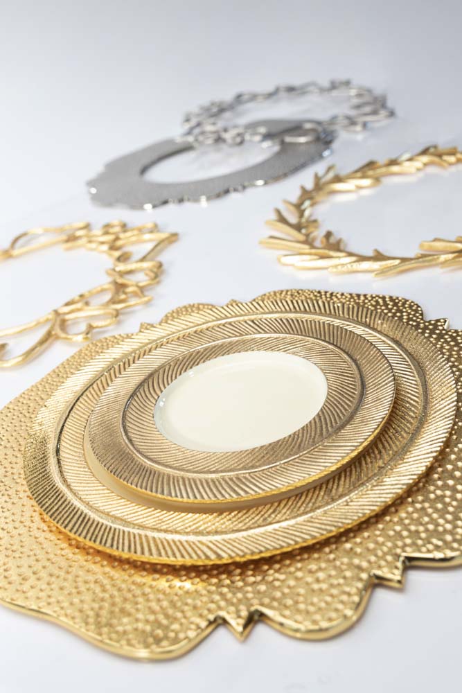 Branches Charger Gold Set of 4