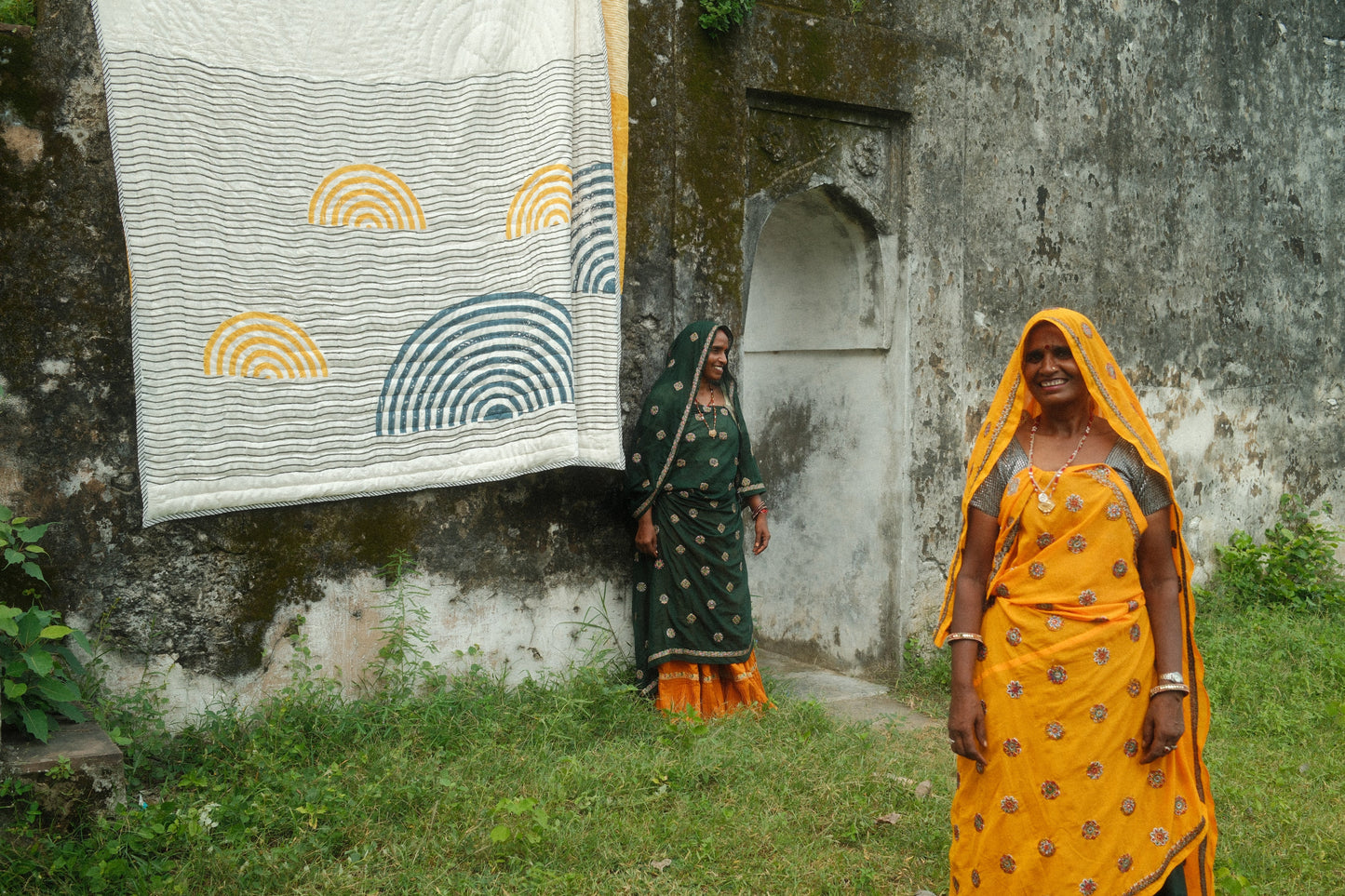 Spiral Sunset Quilt (Reverse)