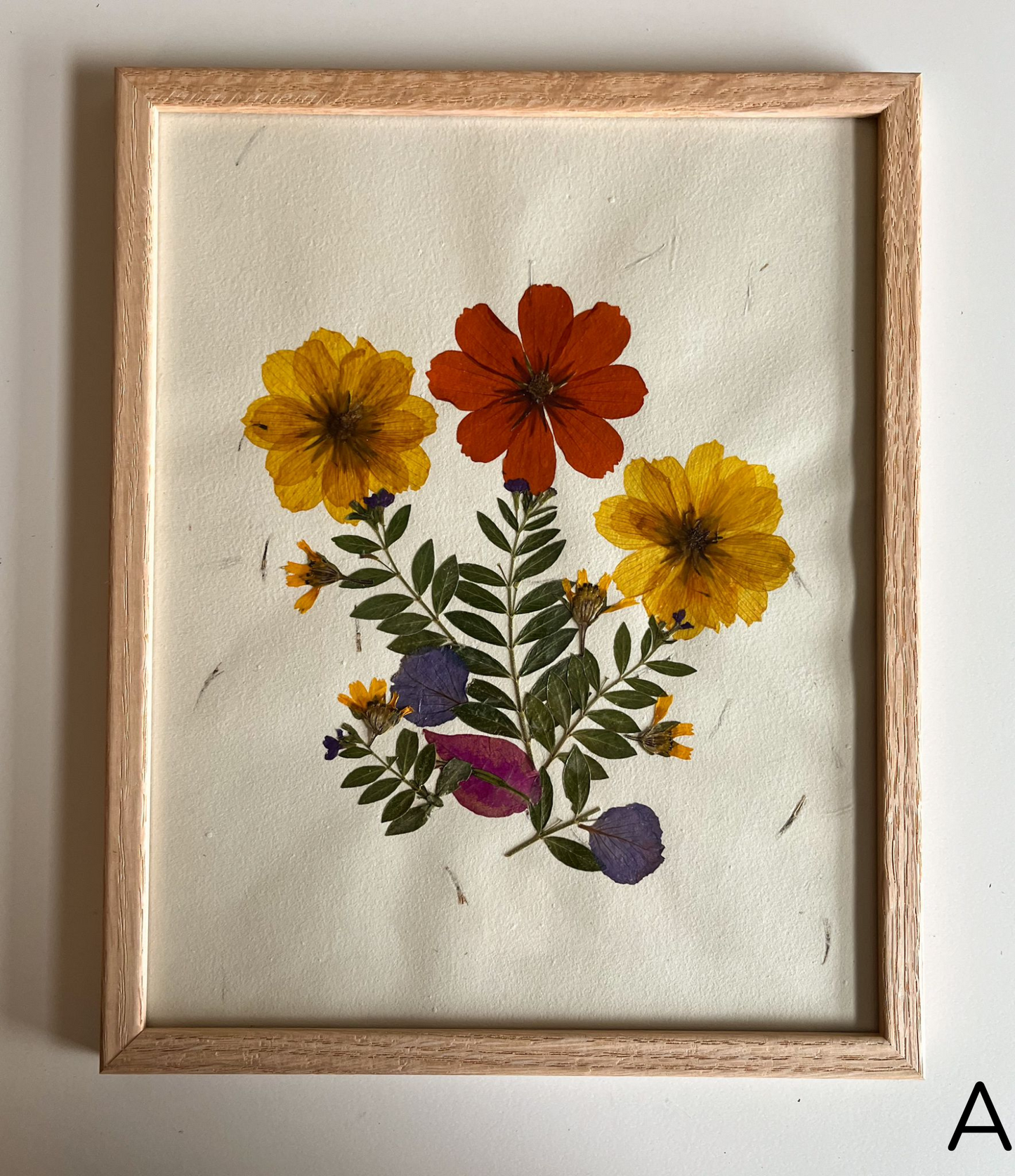 Pressed Flowers Wall Art 8x10