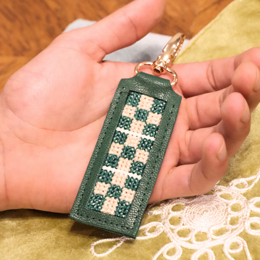Leather Key Fob - Checkers