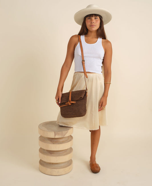Minga | Carmen Crossbody | Oak Brown