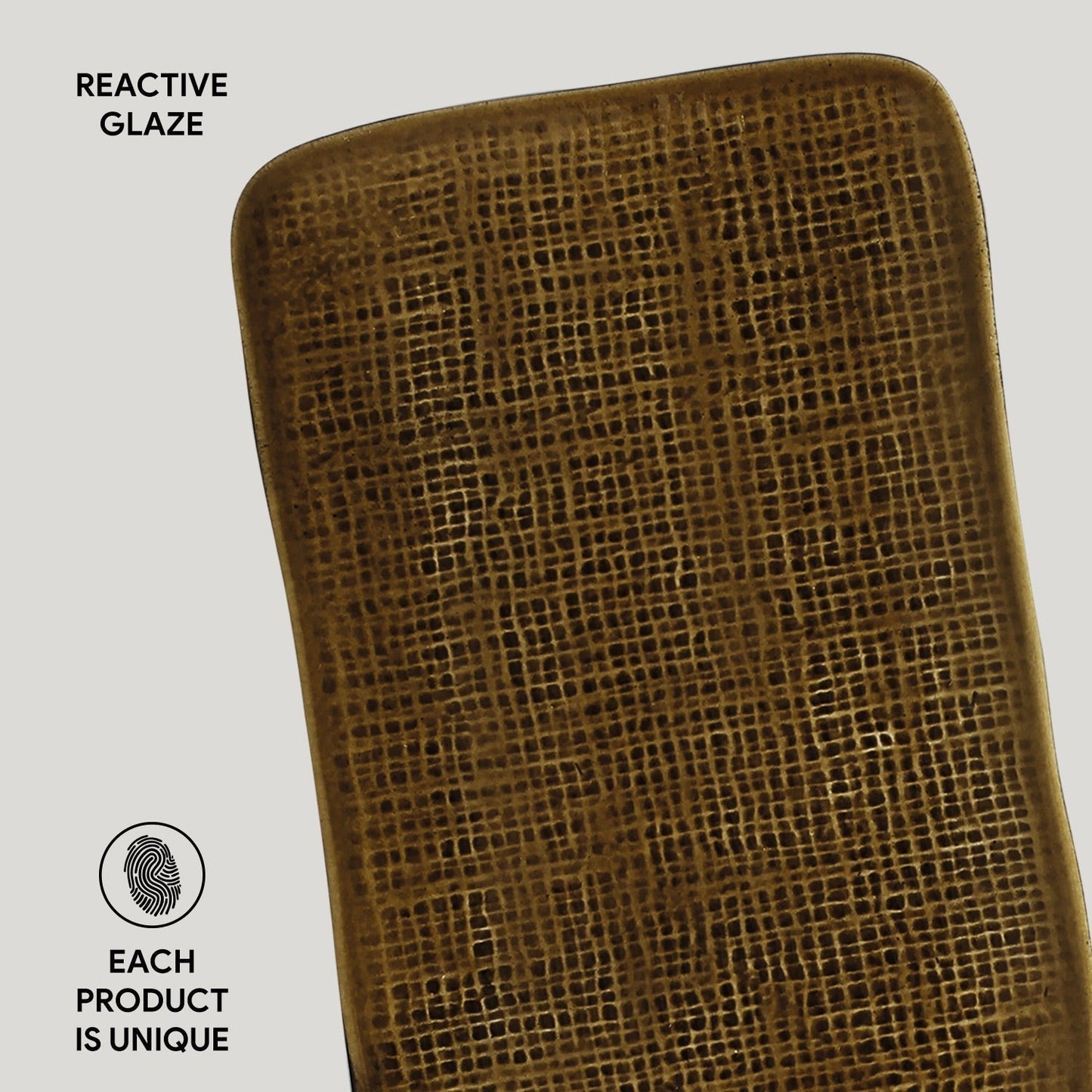 Rectangular Platter Juta Medium Set of 4