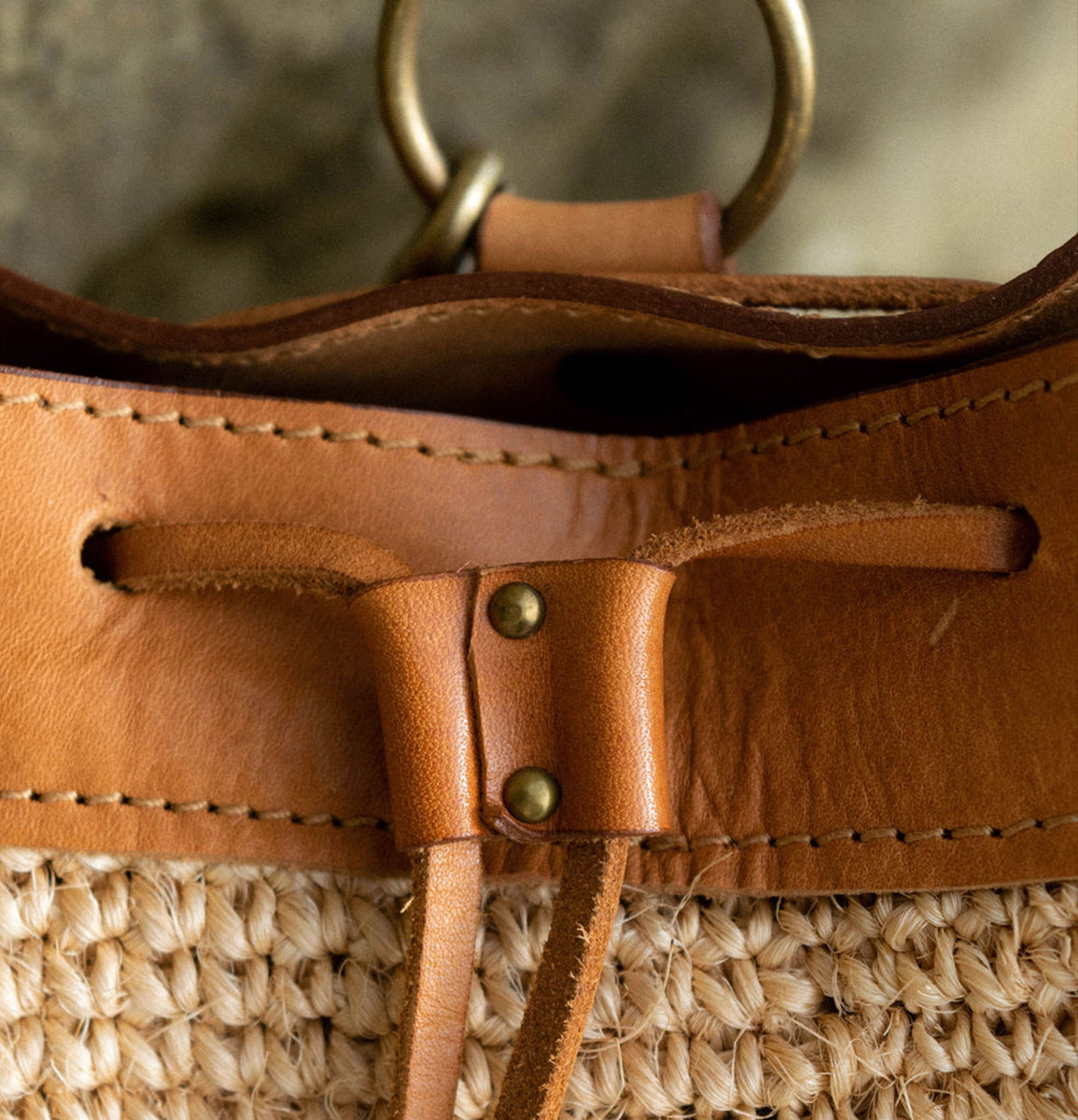 Transito Woven Mini Backpack | Natural