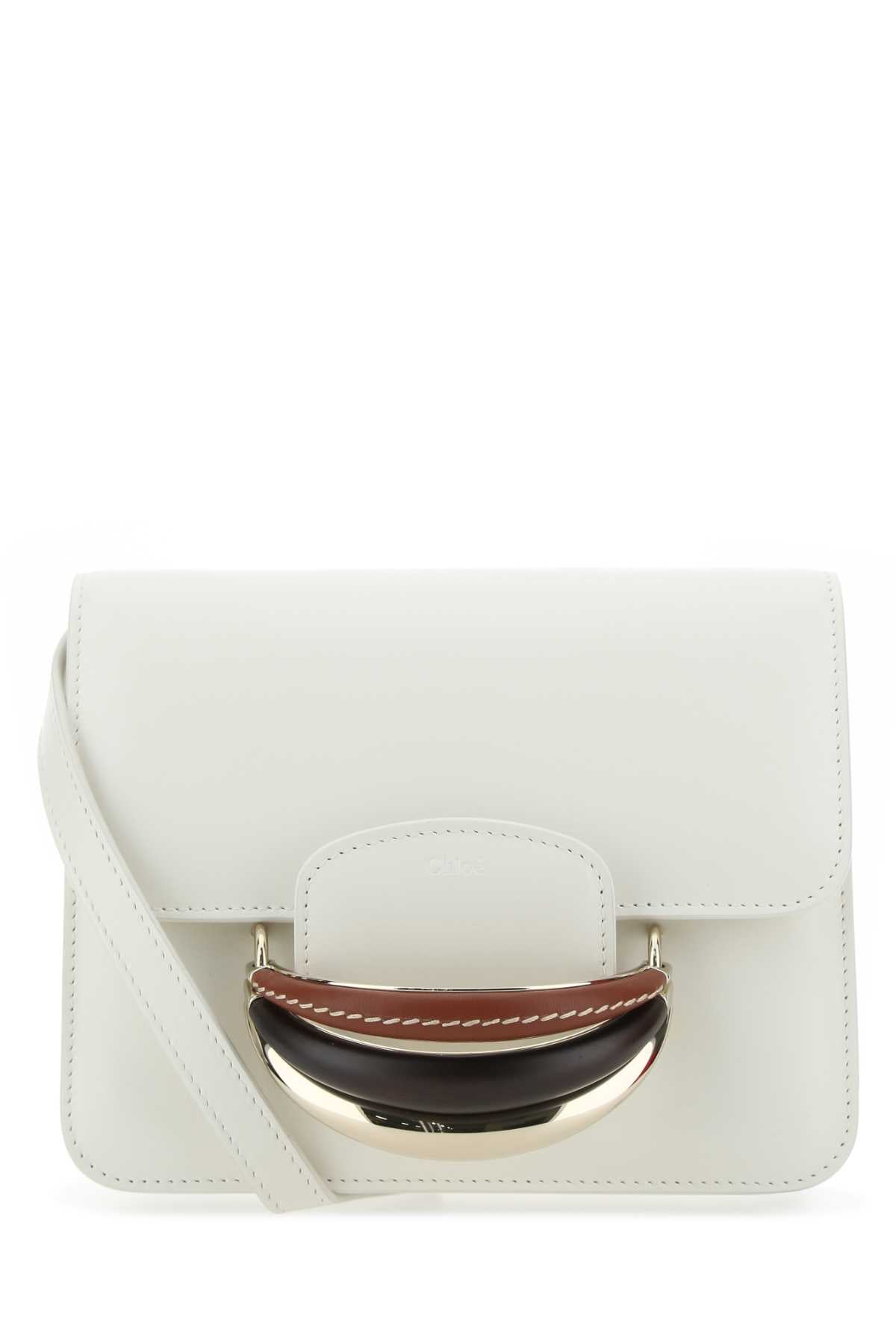 Chloe Women Ivory Leather Kattie Clutch