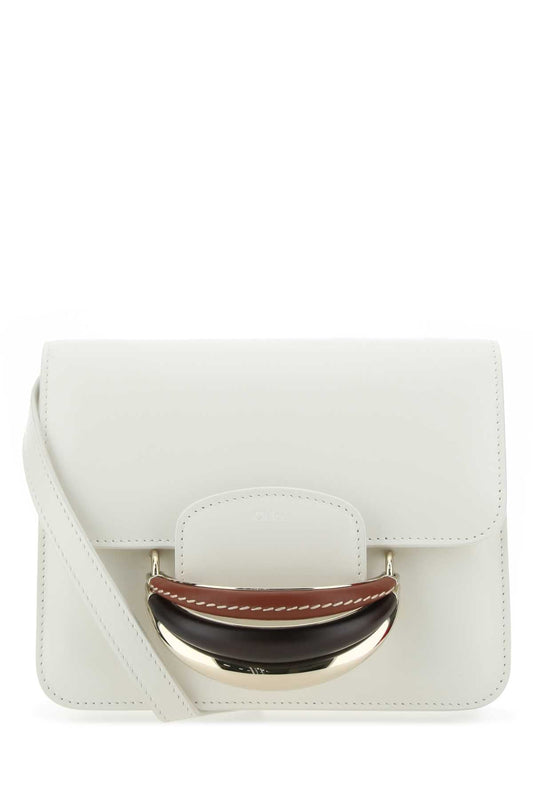Chloe Women Ivory Leather Kattie Clutch