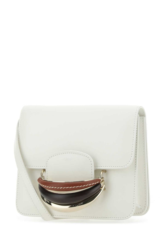 Chloe Women Ivory Leather Kattie Clutch