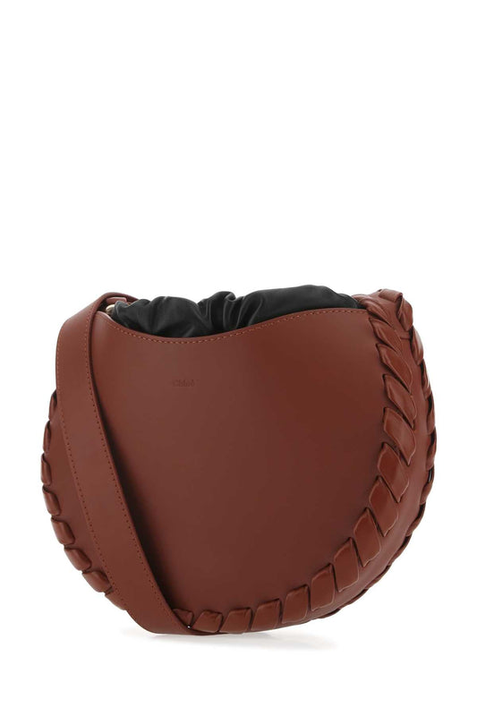 Chloe Women Brick Leather Small Mate Crossbody Bag