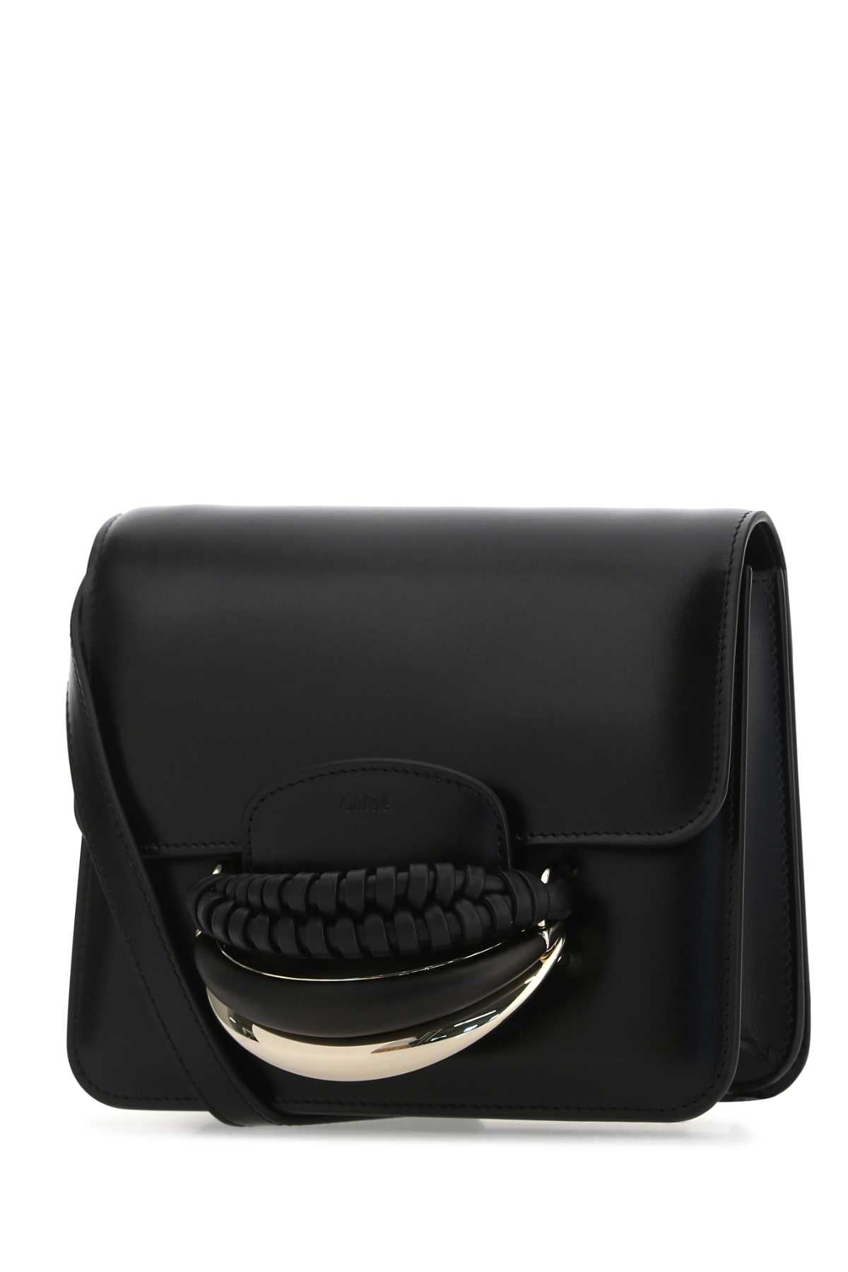 Chloe Women Black Leather Kattie Clutch