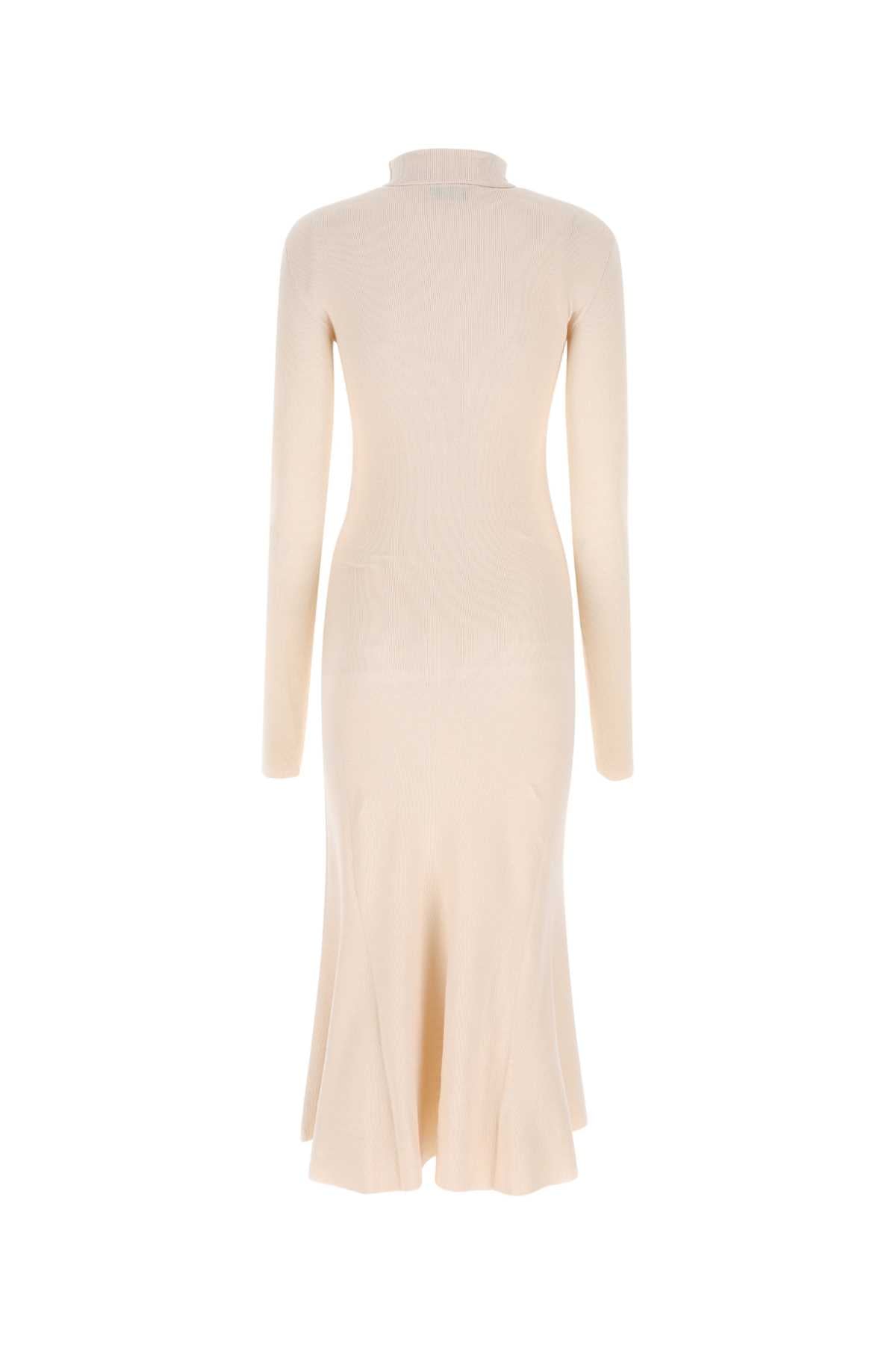 Balenciaga Women Sand Silk Blend Dress