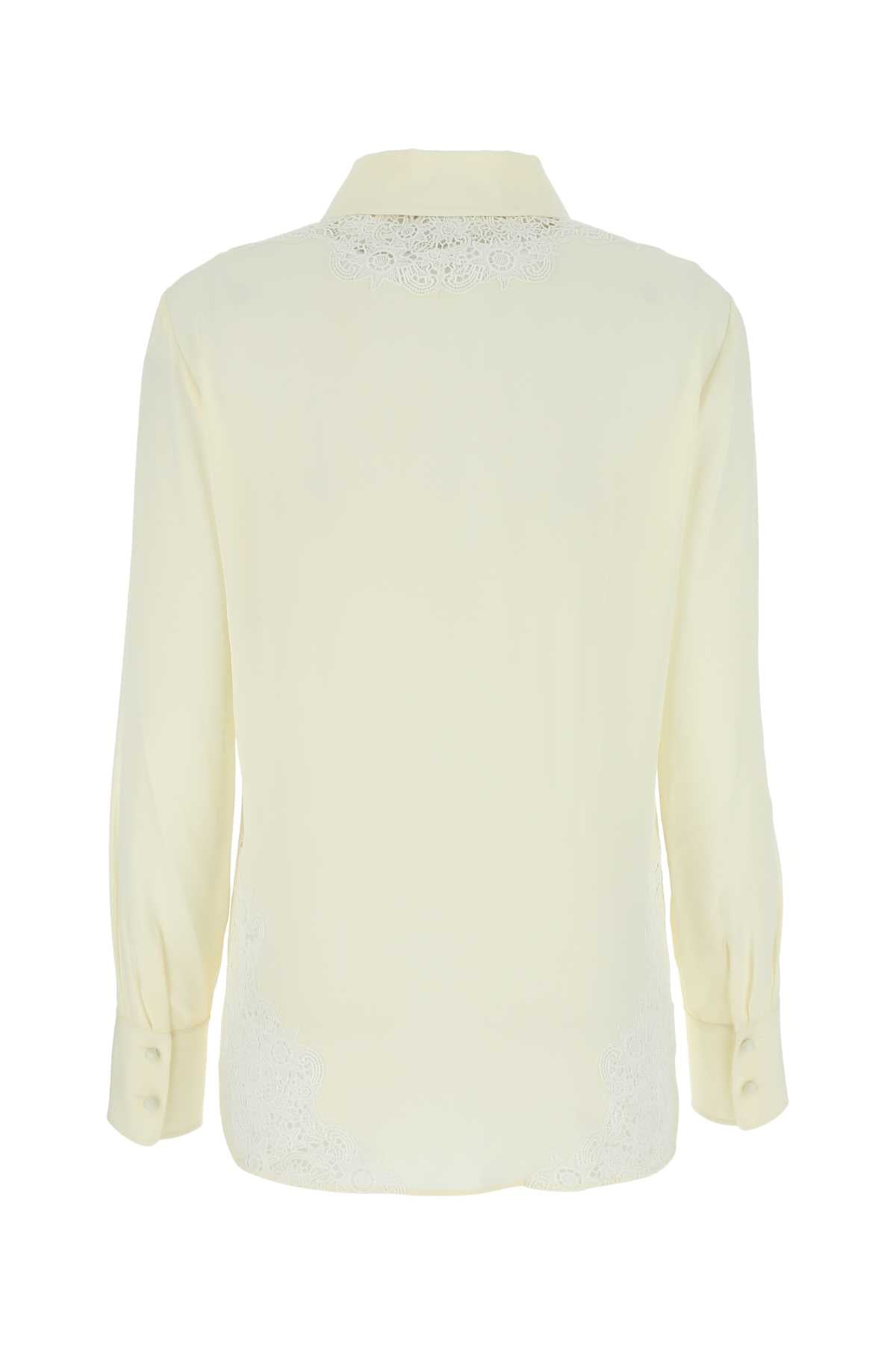 Chloe Women Ivory Crepe Shirt