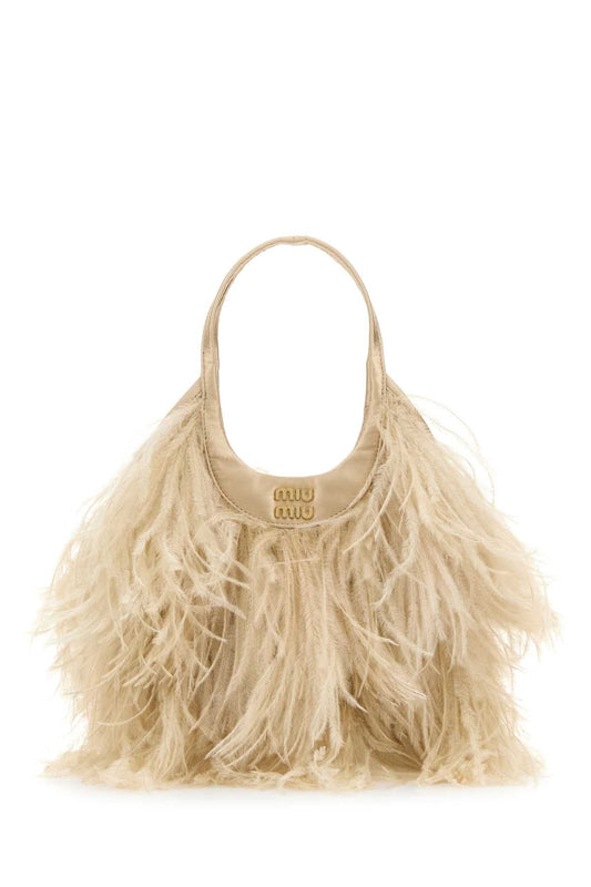 Miu Miu Women Embellished Satin Handbag