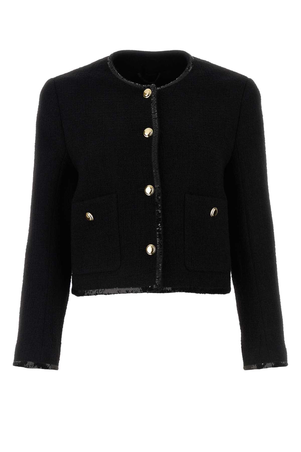 Miu Miu Women Black Tweed Blazer