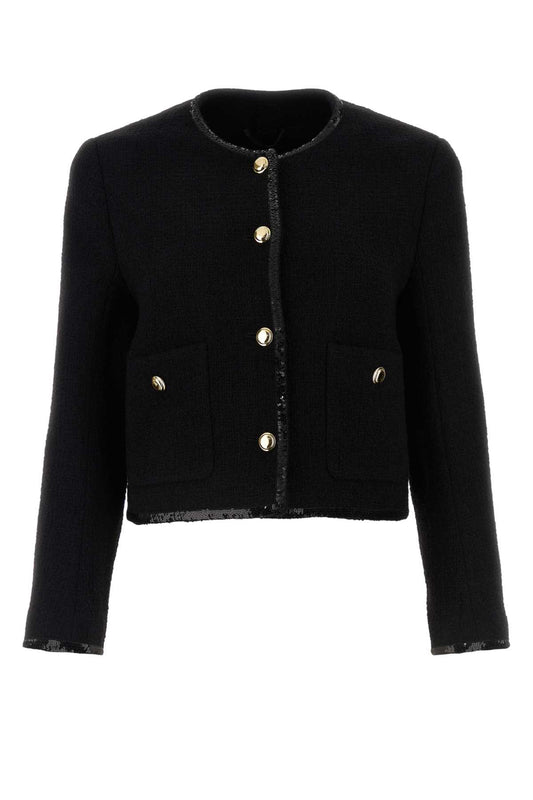 Miu Miu Women Black Tweed Blazer