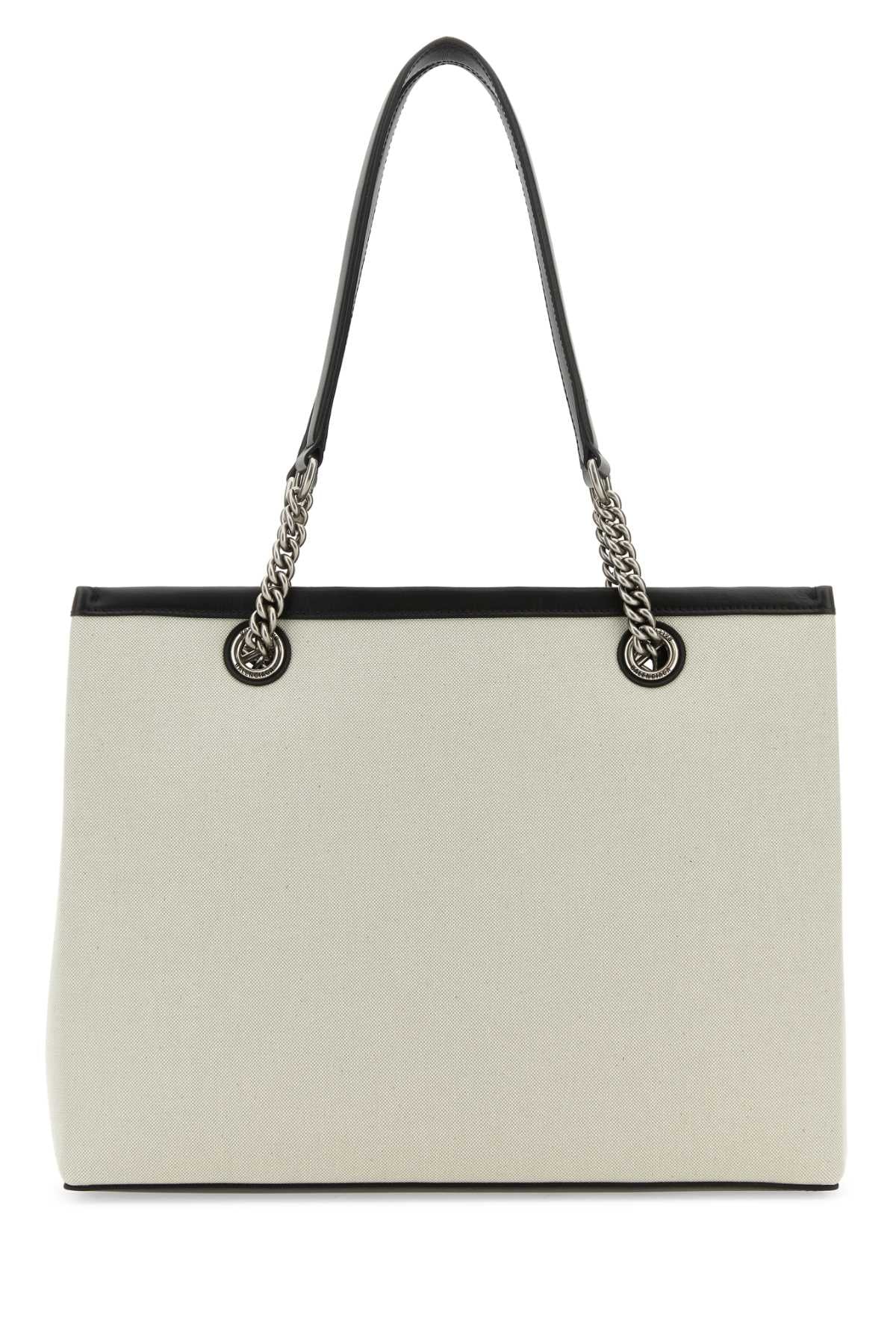 Balenciaga Women Ivory Canvas M Duty Free Shopping Bag