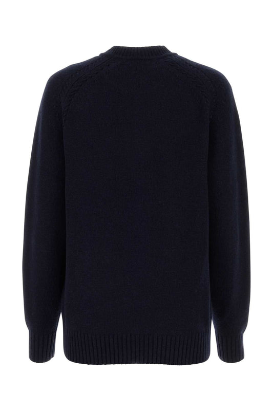 Chloe Women Midnight Blue Cashmere Blend Oversize Sweater