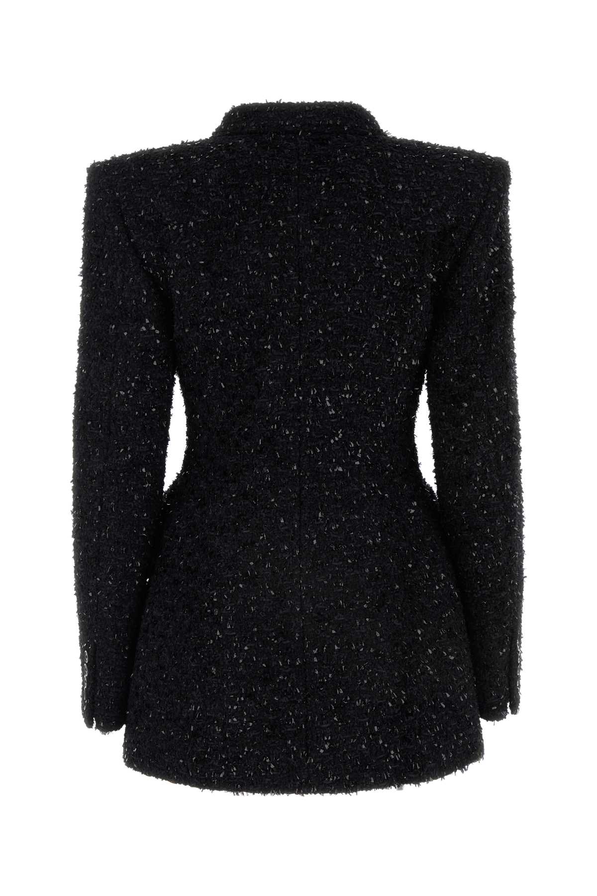Balenciaga Women Black Boucle Oversize Hourglass Blazer