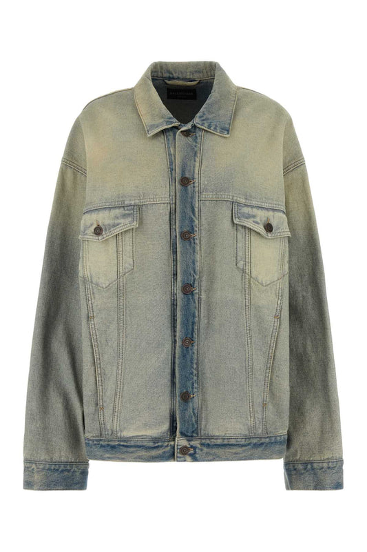 Balenciaga Women Denim Oversize Jacket