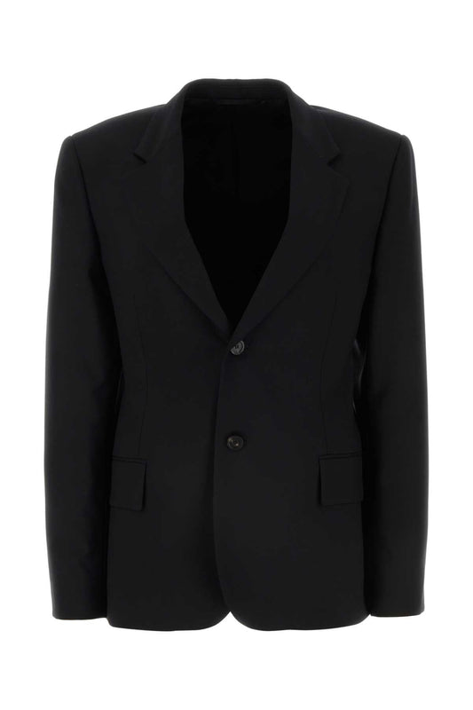 Balenciaga Women Black Wool Blazer
