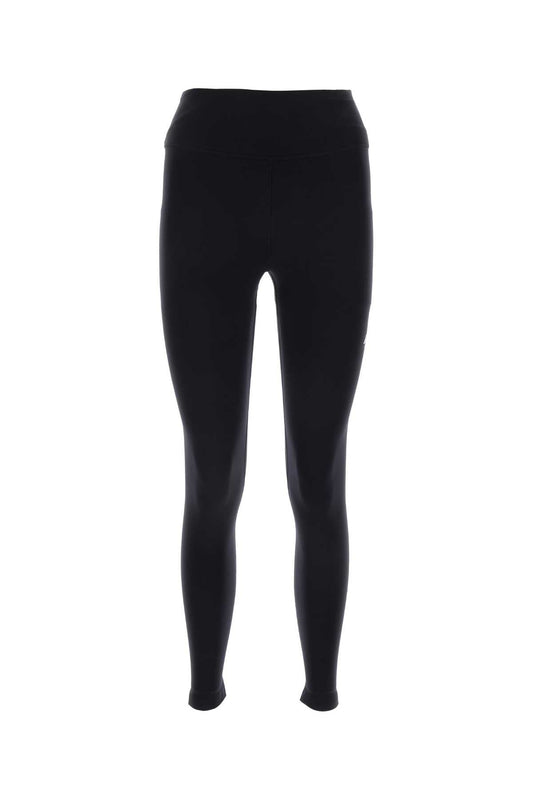 Balenciaga Women Black Stretch Nylon Leggings